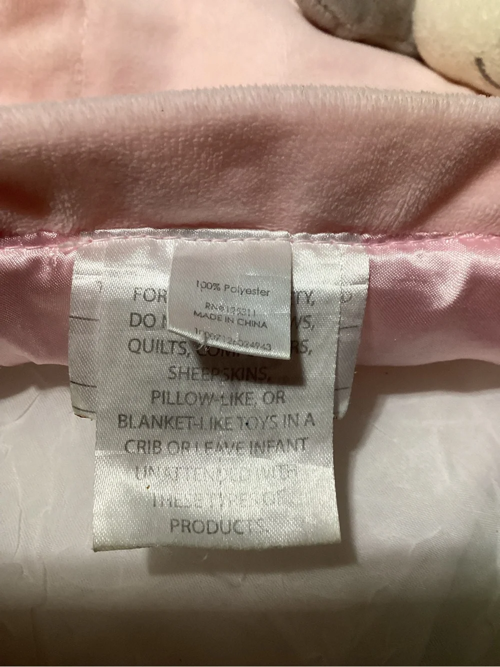 Carter's Pink Monkey Baby Security Blanket 